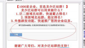 泛站群是什么意思（小说泛目录站群程序—x2版）