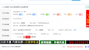 二级域名 做站群