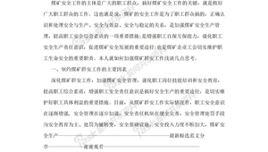 煤矿群监工作总结（群众安全生产监督工作）